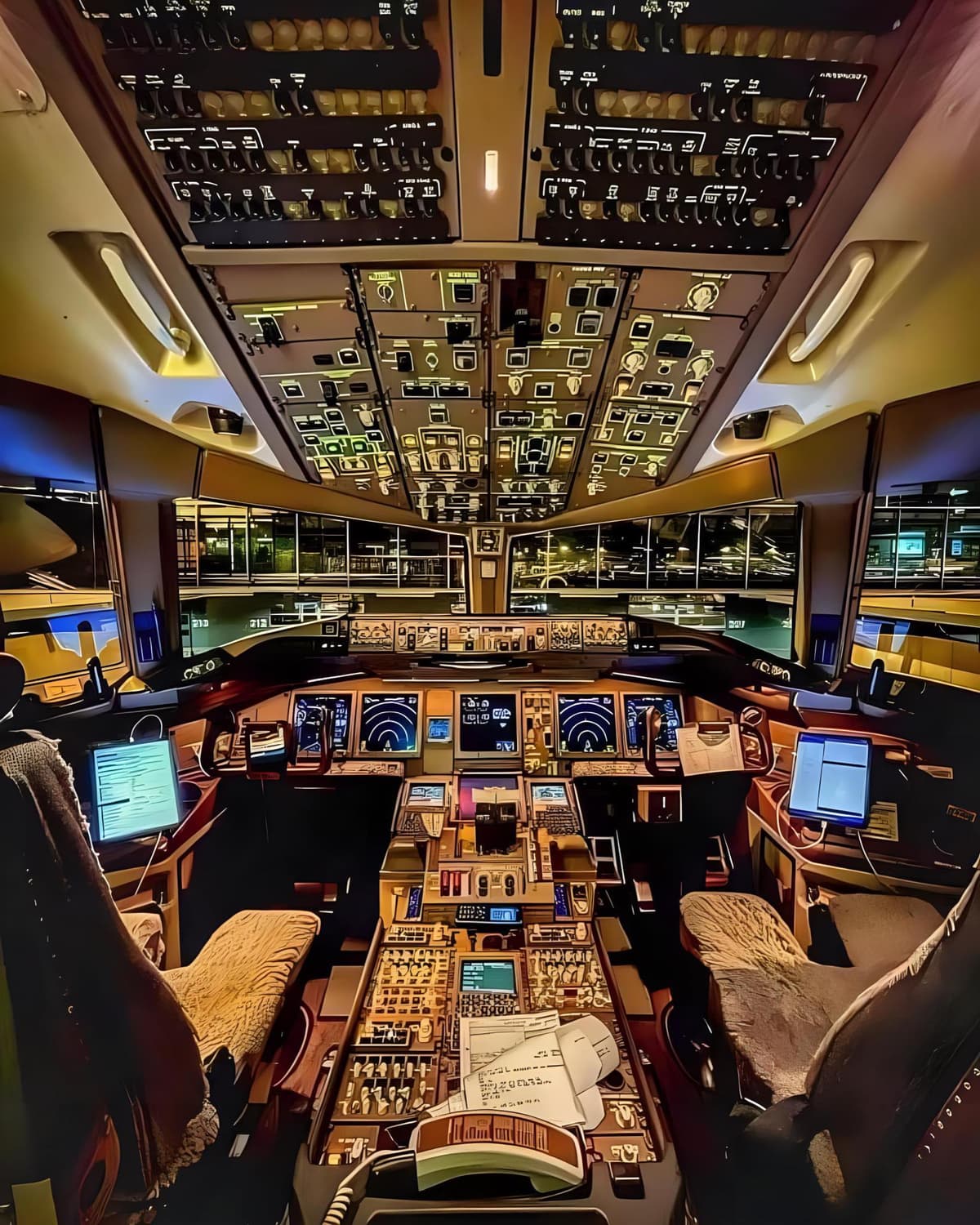 Professional pilot training cockpit at Harmonics Air Centre Kenya