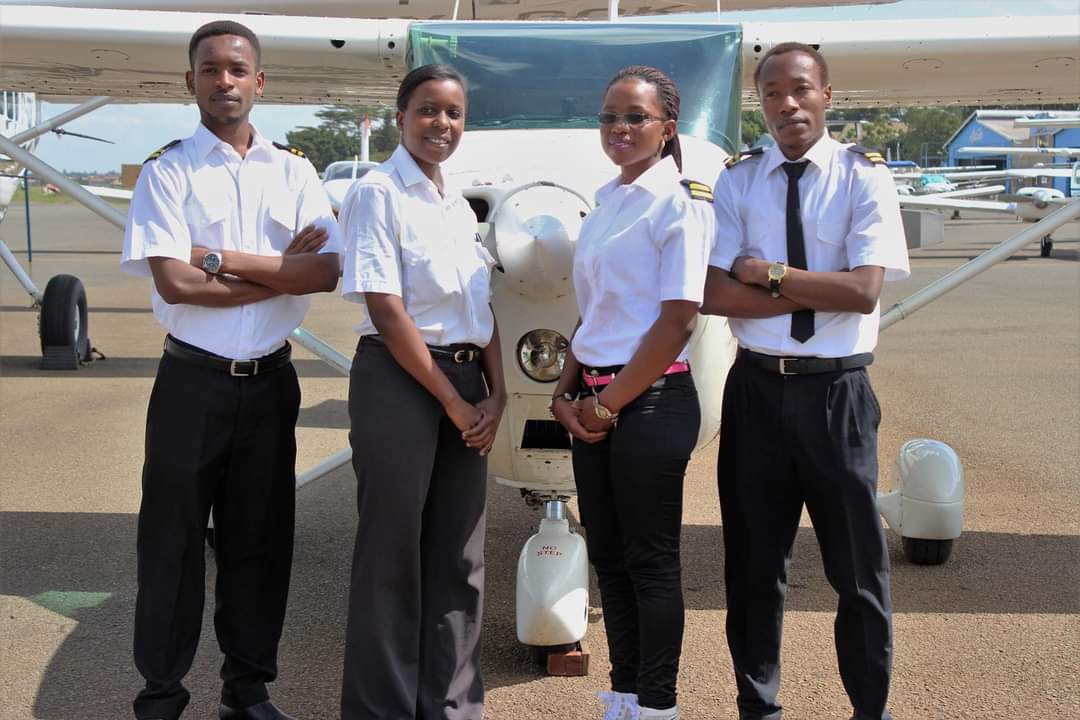Ground school students at Harmonics Air Centre