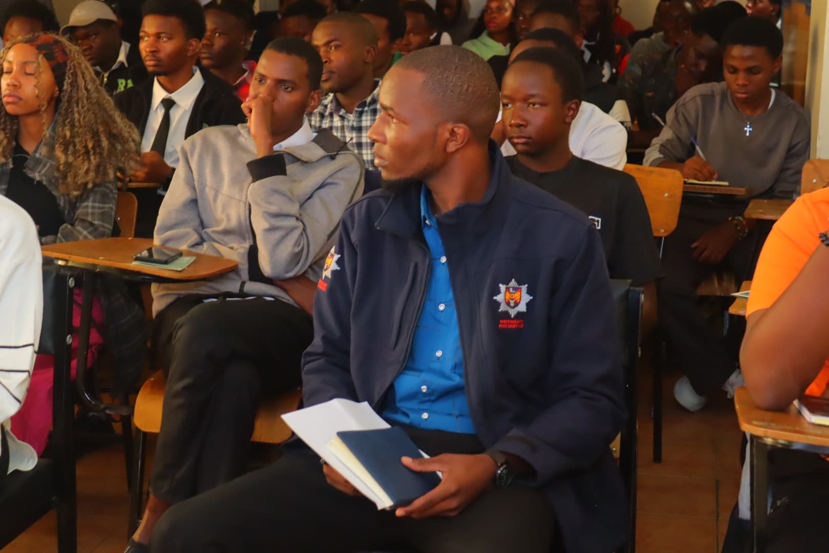 Harmonics foundation year students attending engineering mathematics lecture