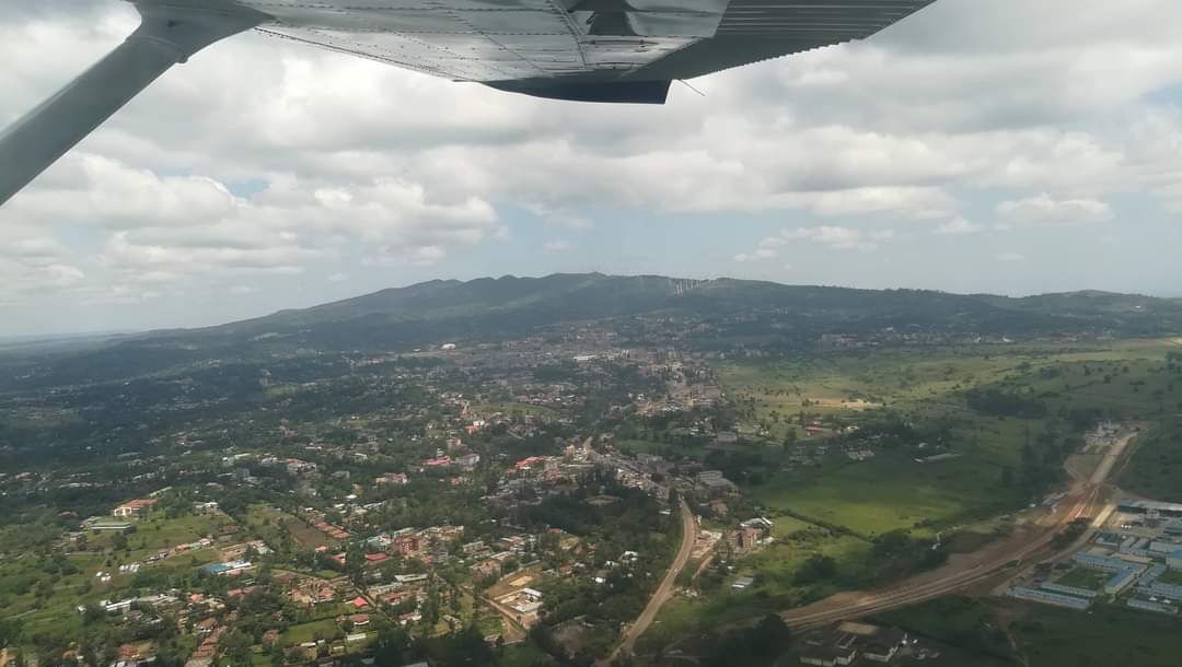 Aerial View of Town