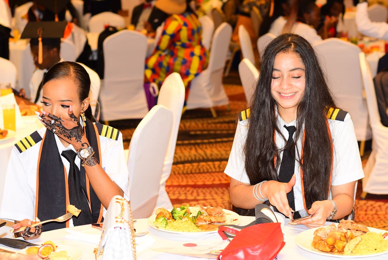 Aviation Students Dining
