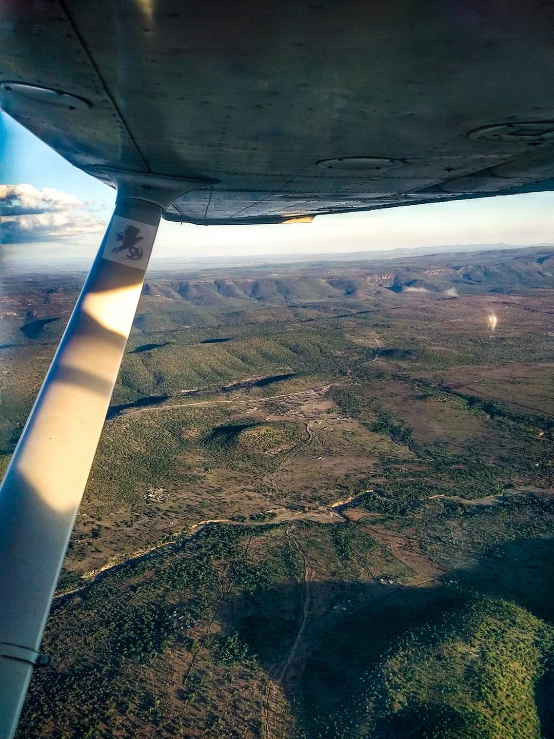 Wing View of Landscape